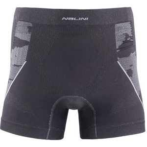 NALINI Combat Boxershorts voor heren, thermische compressie, ondergoed, zwart camouflage, S/M