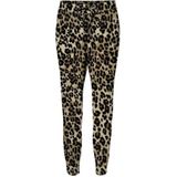 VERO MODA Bandplooibroek 'VMEVA'  ecru / karamel / zwart