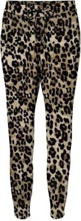 VERO MODA Bandplooibroek 'VMEVA'  ecru / karamel / zwart