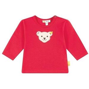 Steiff Uniseks baby sweatshirt T-shirt lange mouwen, rood (ribbon red), 74 cm
