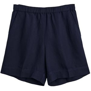 REL Linen Blend Pull On Shorts, evening blue, 46 NL