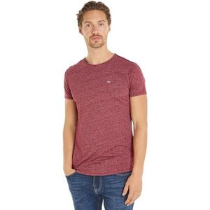 Tommy Jeans S/S gebreide tops voor heren, Rood (Rode loper), 6XL grote maten