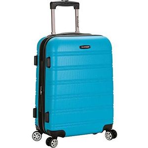 Rockland Melbourne harde koffer, uitbreidbaar, turquoise/uitstapje, effen (Getaway Solids), 20 inches, Melbourne hardshell koffer, uitbreidbaar