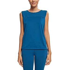 ESPRIT Sports Dames RCS Top ED Yoga Shirt Petrol Blue, S