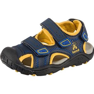 Kamik Unisex Seaturtle2 Gesloten sandalen voor kinderen, Blauw Navy Citrus Nci, 37 EU