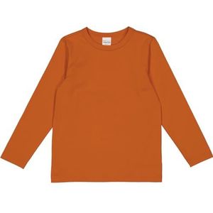Fred's World by Green Cotton Uniseks Alfa L/S T-blouse, Marmalade, 104 cm