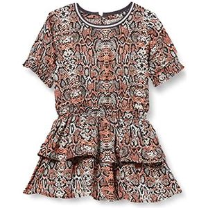 DJ Dutchjeans Girl's ss Dress, Multi Colour, 152