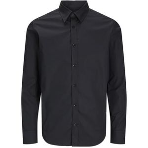 Jprblacarter Strech L/S Shirt Sn, zwart, M