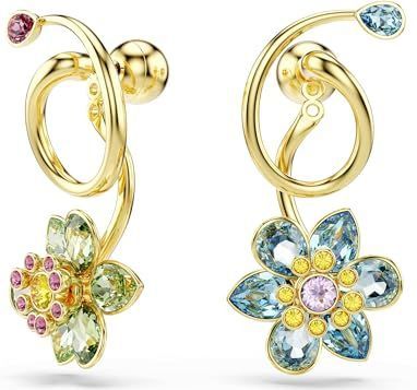 Swarovski - Idyllia - Oorhangers - Meerkleurig - Asymmetrisch Ontwerp