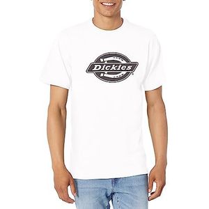 Dickies Heren Logo Zwaargewicht Ss Tee T-shirt, Wit, XL/3XL