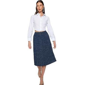 Trendyol FeMan Bodycon Regular fit Knitwear Rok, Marineblauw, M, Donkerblauw, M