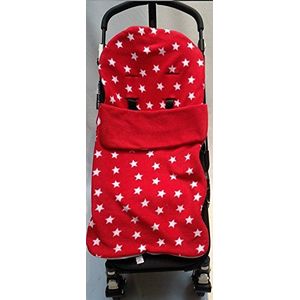 Knuffelvoetenzak/knusse tenen compatibel met Quinny Buggy Buzz Zapp Extra Moodd Kinderwagen Red Star