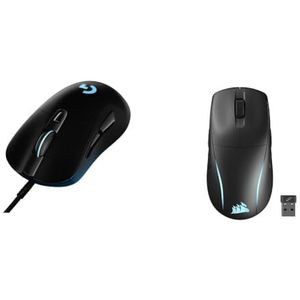 Logitech G403 HERO-gamingmuis met & CORSAIR M75 WIRELESS RGB Lichtgewicht FPS