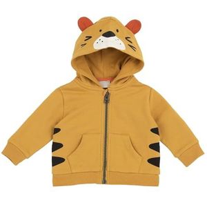 Chicco, Babysweatshirt met ritssluiting, comfortabel en modieus, van zachte stof, machinewasbaar, babykleding 0-24 maanden, ontworpen in Italië, Oker, 6 mesi