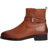 Tommy Hilfiger - TH BUCKLE RIDING - Enkellaarsjes - Donkerbruin - Leer