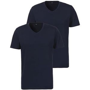 s.Oliver Heren T-shirt in verpakking van 2 stuks, 2 x marineblauw, XL