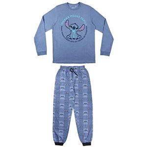 CERDÁ LIFE'S LITTLE MOMENTS Lilo and Stitch pyjama voor heren, 100% katoen, officieel Disney-gelicentieerd product, Blauw, XXL