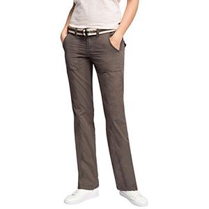 edc by ESPRIT Dames Play Turn-Up broek, grijs (Brown Grey 025), 42W/L