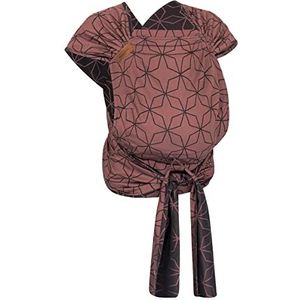 Hoppediz Hop-Tye Advanced - 4-in-1 babydrager voor pasgeborenen vanaf de geboorte - Halfgesp draaghulp met doek dragers - meegroeiend tot 20 kg - Design Malmö roze