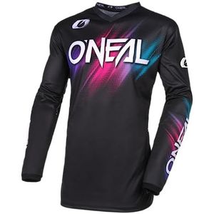 O'NEAL Motocross shirt met lange mouwen | MX MTB | pasvorm voor meer bewegingsvrijheid, ademend en vochtafvoerend | Element Womens Jersey Voltage V.24 | Volwassenen | Multi | Maat XL