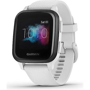 Garmin Venu Sq Music Amazon Exclusive – waterdichte GPS-fitnesssmartwatch met muziekspeler, 1,3 inch touchscreen, gezondheidstracker en sport-apps, Pay (Gereviseerd)
