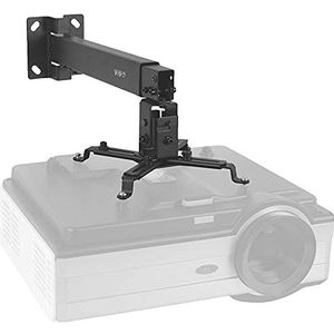 VIVO Universele verstelbare muur plafond projector montagebeugel, uitschuifbare lengte projectie, zwart, MOUNT-VP06B