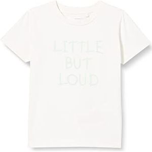 NAME IT Baby Jongens Nbmhalfred Ss Top T-shirt, wit alyssum, 68 cm