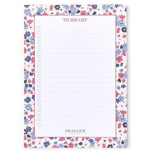 DRAEGER PARIS 1886 - Schrijfwaren 15 x 21 cm - To Do A5 Fleurie - 2026 - FSC-papier