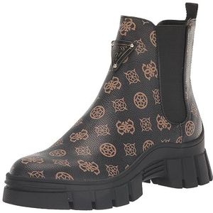GUESS Hestia Combat Boot voor dames, Bruin Zwart 210, 38 EU