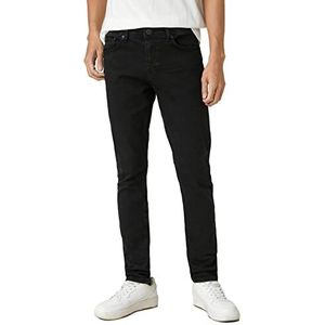 Koton Michael Skinny Fit Jeans voor heren, zwart (999)