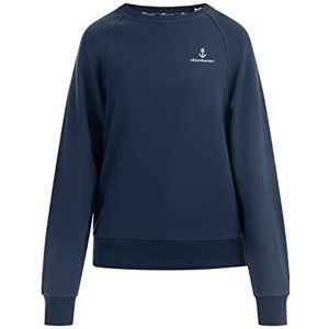 YEPA Sweatshirt voor dames met ronde hals, marineblauw, S
