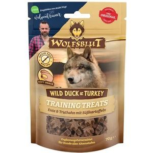 Wolfsblut Wild Duck & Turkey Training Treats, 70 g (7 stuks)