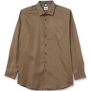 Seidensticker Herenoverhemd met lange mouwen, donkergroen, 46