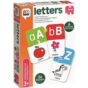 Jumbo Ik Leer Letters - Educatief Spel voor 3+ jaar - Speel alleen of samen - Met 6 spelletjes om letters te leren