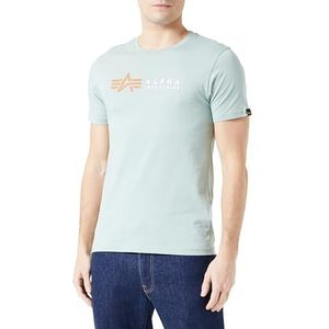 Alpha Industries Alpha Label T Shirt voor heren Dusty Green