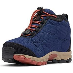 Columbia Firecamp Mid 2, waterdichte schoenen voor kinderen, Blauwe schaduw Rustig, 28 EU