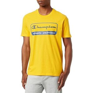 Champion Legacy Graphic Shop Authentic-S-s Crewneck T-shirt voor heren, Oro, S