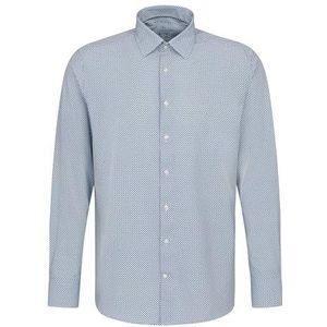 bugatti Vrijetijdshemd voor heren, 1:1 mouw, blauw, M