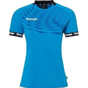 Kempa Wave 26 Shirt WOMEN Dames Sportshirt Korte Mouw T-shirt Functioneel Shirt Handbal Gym Fitness Jersey - elastisch en ademend - getailleerd