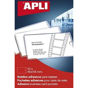 APLI 2579 - Sticky kaartzakken met klep 10 u.