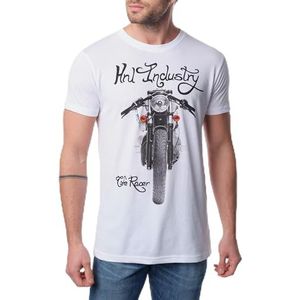 HOPENLIFE Cafe T-shirt voor heren, Wit, S