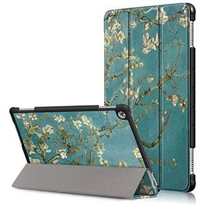 Alleen voor Huawei Mediapad M5 Lite 10 cover, krasbestendige magnetische tablethoes, hoes met penfunctie (abrikoos Blossom)