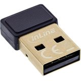 InLine - Bluetooth 5.3 USB-adapter - Zwart - Realtek-chipset