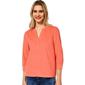 Street One Dames A343451 Corduroy Blouse, Sunset Coral, 46, Sunset Coral, 46