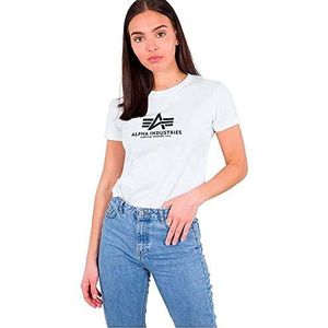Alpha Industries New Basic T T-shirt voor dames Vintage White/Gold