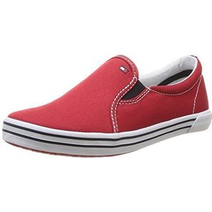 Tommy Hilfiger Slater 2D Sneakers voor jongens, Rode Tango Rood, 42 EU