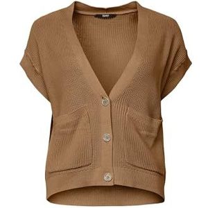 ESPRIT Gebreid damesvest, 235/Caramel, M