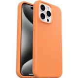 OtterBox Symmetry voor MagSafe-hoesje voor iPhone 15 Pro Max, schokbestendig, valbestendig, dun beschermend hoesje, 3x getest volgens militaire standaard, Antimicrobieel, Oranje