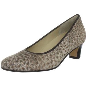 Hassia Dames Rimini, brede G-pumps, Beige Smoke 6900, 41 EU Breed