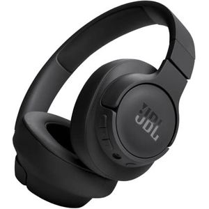 JBL Tune 720BT draadloze on-ear koptelefoon in zwart - Met JBL Pure Bass Sound, Bluetooth 5.3, handsfree bellen, audiokabel en 76 uur batterijduur